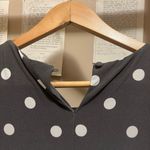 Ralph Lauren Grey Polka-Dot Sleeveless Maxi Dress with Waist Strap Photo 5