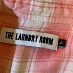 The Laundry Room  Rayon Thoreau Split Back Plaid Button Up Blouse Shirt Medium Photo 9