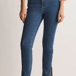 Madewell  11" HighRise Roadtripper Skinny Jeans Slit-Hem Edition Size 24 Photo 0