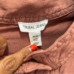Tribal Jeans women’s casual Linen Rayon Jacket blazer size M Orange Size M Photo 5