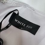 White Fox Boutique  Move Along Mini Corset Dress White Medium NEW $70 Bride Photo 6