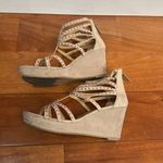 Badgley Mischka  Casey Crystals Wedge Sandals size 5 Photo 3
