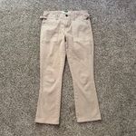Anthropologie khaki beige straight leg pants size 27 Photo 1
