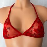 Boutique Red, Embroidered Butterfly, Lingerie Halter Top Photo 0