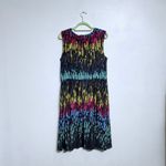 Ellen Tracy  Midi Knee Length Multicolor Sheath Dress Sz L Photo 8