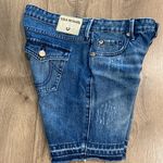 True Religion 7” Release Hem Cotton Denim Blue Jean Shorts Size 25 Photo 2