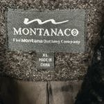 The Montana Clothing asymmetrical Zip jacket, Boiled Wool, XL Black Grey Gray Photo 4