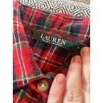 Ralph Lauren Lauren  Womens Long Sleeve Button Up Plaid Shirt Nightgown Size S Photo 2