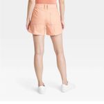 A New Day Women's High-Rise Everyday Shorts Size 2 Peach 98% Cotton/2% Spandex Photo 2