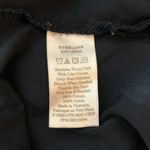 Everlane The Luxe Cotton Side-Slit Tee Dress Cap Sleeve Black M Photo 4