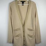 Marc by Marc Jacobs Marc Marc Jacobs Sz M Cardigan Sweater Gold Cornsilk Multi Wool Cashmere Blend Photo 1