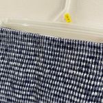 J.Crew Smocked Blue and White Midi skirt in Gingham Print Photo 4