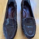 SAS Simplify Everyday Loafer Brown Croc Lightweight Slip On Moccasin, Size 7.5 M Photo 2