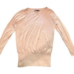 White House | Black Market Women’s Medium Light Pink Crew Neck Pullover Sweater Photo 0