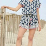 Matilda Jane Paisley Print Romper Size Small Photo 0