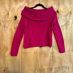 Old Navy SoSoft Off Shoulder Sweater Vivid Pink Berry Fine Sz XS Photo 2