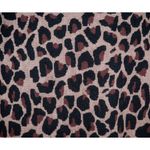 Cato Brown Leopard Animal Print Sweater Dress Size L Sexy Bodycon V-neck Stretch Photo 3