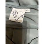 Women’s dressy casual sage green top quarter zip roll tab sleeves size small Photo 3