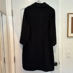 Fleurette Loro Piana 100% Cashmere Long Black Coat Sz 14 Photo 8