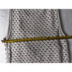 Sanctuary  Women Knit Crochet Sleeveless Mini Dress M Cream Textured Open Weave Photo 7
