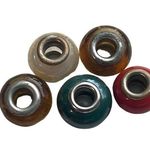 5 Pieces Vintage Glass Beads Charm Jewelry Accessories Blue Photo 0