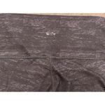 WITH Women’s Colorblock Athletic Leggings Gray Black Yellow Stripe Size Large Photo 3