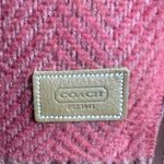 Coach Burnt Orange/Tan Herringbone Scarf Fringe Wool NWOT Photo 3
