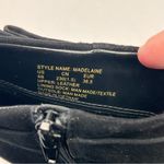 Kate Spade  Madelaine Womens Size 6B 6 Black Leather Suede Heeled Bootie‎ Strap Photo 2