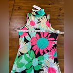 Revolve AFRM Floral Tank Top Daisy Print Mesh Sheer Turtleneck Sleeveless NWT Photo 3