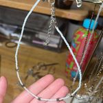 Francesca's White Beaded Star Necklace Photo 0