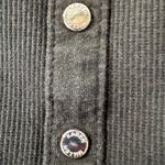 Karen Millen Tank Top 16 (XL) Black Ribbed Scoop Neck Stretch Eyelet Racerback Photo 3