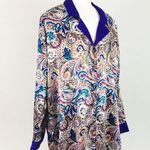 Victoria's Secret Vintage VS Satin Scarf Print Nightshirt | Size L Photo 7