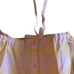 Nordstrom BP Window Pane Crop Boxy Pink Yellow Button-Up Shirt SZ 1X Photo 6