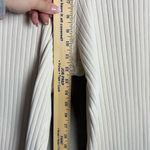 Vince  Women’s Ivory White Ribbed Cropped Wide Leg Pants Size Large Photo 8