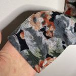 Bobeau soft knit floral print cowl neck sweatshirt with velour drawstrings sz S Photo 5