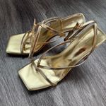 Steve Madden Gold strappy high heel sandals Photo 2
