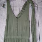 Abercrombie & Fitch Olive Green Sleeveless Jumpsuit Photo 2