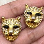 Head Vintage Jaguar  Clip On Earrings Photo 1