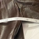 City Streets Women's Vintage City Steets Brown Button Up Leather Jacket Size 14 Photo 9