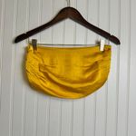 Free People  Intimately Yellow Satin Bandeau Top D16 Photo 3