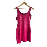 Commando Sequin Mini Bodycon Pink Dress Small Photo 3