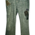 Ralph Lauren Lauren  Vintage Bootcut Patchwork Print Jeans 10 Photo 0
