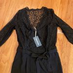 Modcloth All the Feels Lace Twofer Black Jumpsuit Sz S NWT Photo 4