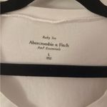 Abercrombie & Fitch  White Large Essentials Baby Tee Long Sleeve Photo 3