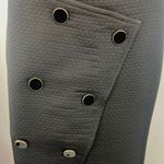 Closet Black Asymmetrical Button Front Pencil Cut Knee Length Wrap Skirt Size 6 Photo 3