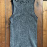 Free People Black Sleeveless Turtleneck Intimately Ribbed Tank Top M/L Size M Photo 0