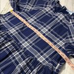 Hill House Norah Nap Navy Plaid Mini Dress Size Medium Blue Photo 6