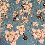 Women’s Casual Long Dress Short Sleeved Floral Print Maxi Large New in Packaging Blue Photo 5