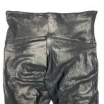 Spanx  Faux Leather Leggings Black Medium High Rise Shaping Power Waistband EUC Photo 4