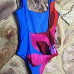 Farm Rio  Watercolor Floral One-Piece Swimsuit size small Photo 2
